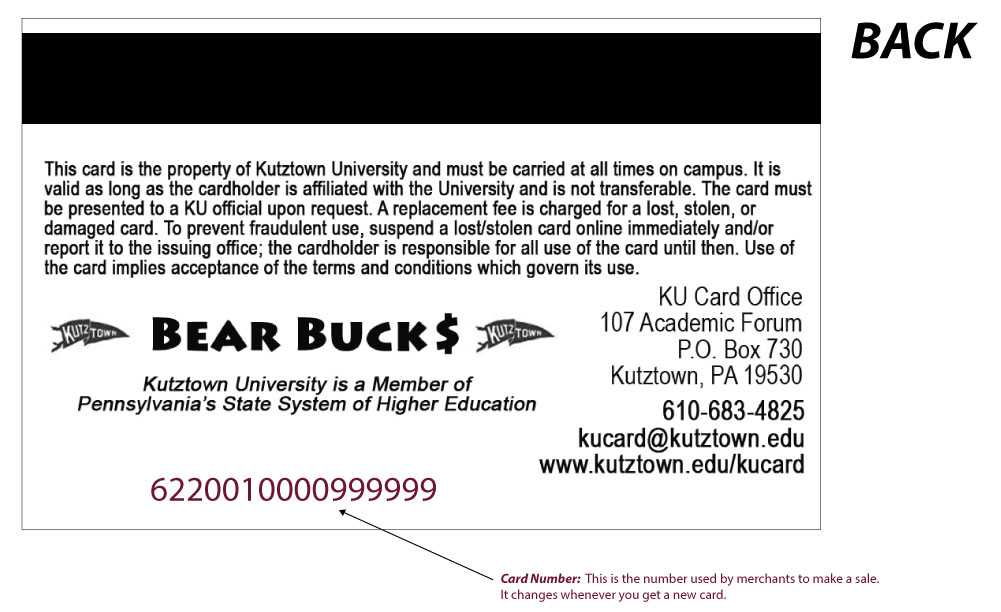 KU ID Card KU Card Office Kutztown University